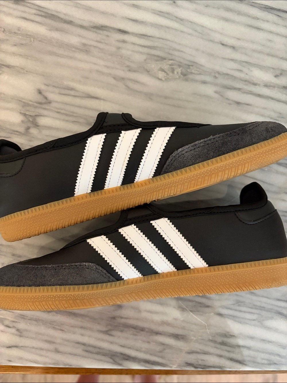 adidas Kids Samba Mary-Jane Sneakers - Black/Gray/White - Picture 8 of 9